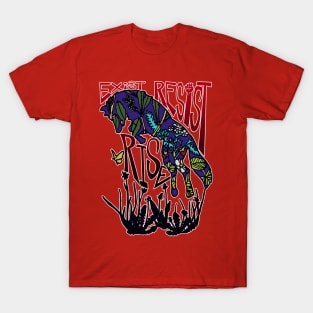 Exist Resist Rise Wolf T-Shirt